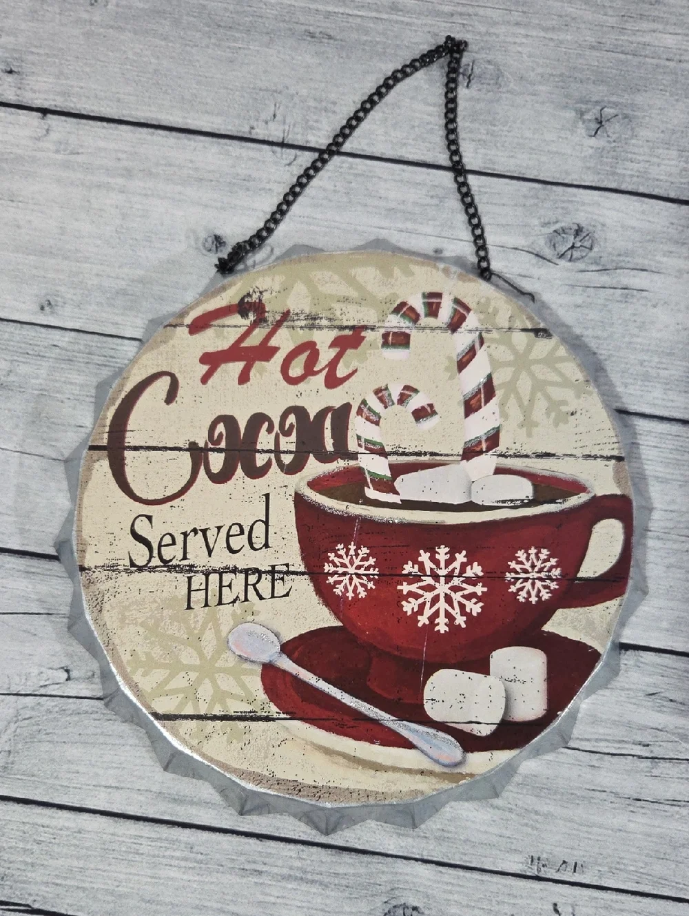 Hot Cocoa Served Here Metal Sign